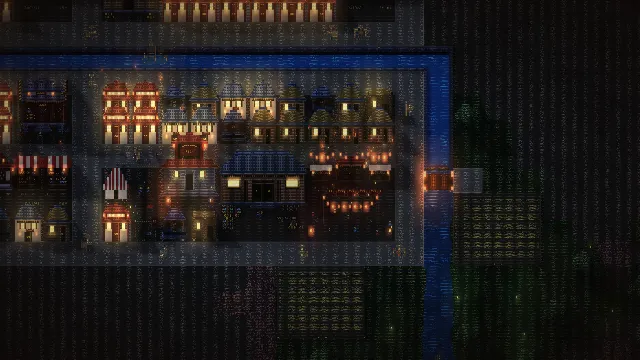 A festival at night